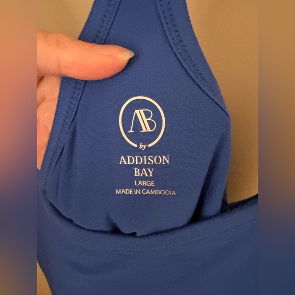 Addison Bay Women's Sleeveless Strappy Dress Blue Size L Casual Short - Picture 4 of 7